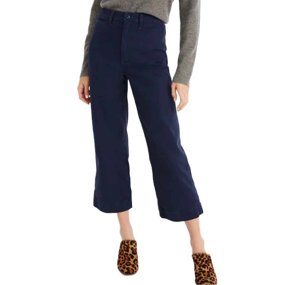 Madewell Tall Slim Emmett Wide-Leg Crop Pants